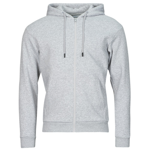 Vêtements Homme Sweats Jack & Jones JJEBRADLEY SWEAT ZIP HOOD Gris