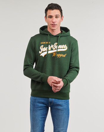 Vêtements Homme Sweats Jack & Jones JJELOGO SWEAT HOOD 2 COL 23/24 Vert