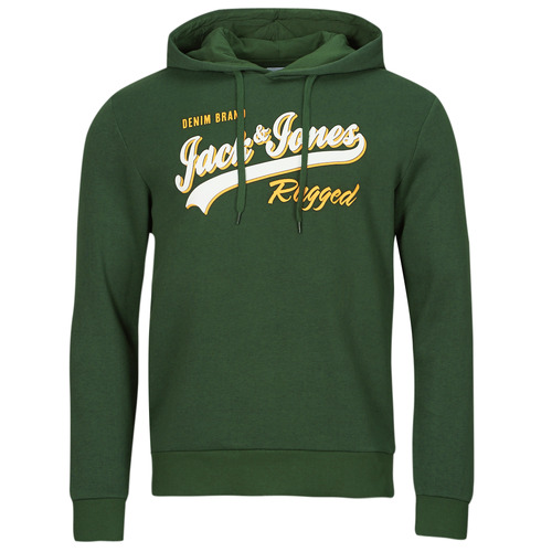 Vêtements Homme Sweats Jack & Jones JJELOGO SWEAT HOOD 2 COL 23/24 Vert