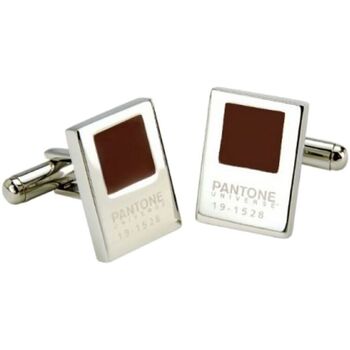 Montres & Bijoux Homme Boutons de manchettes Sonia Spencer Boutons de manchette Pantone Rouge Bordeaux Rouge