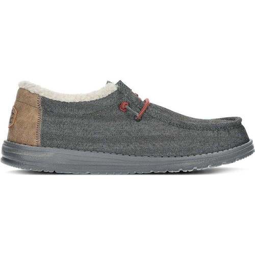 Chaussures Homme Mocassins Dude MOCASSINS COQUILLE NOIR  WALLY Noir