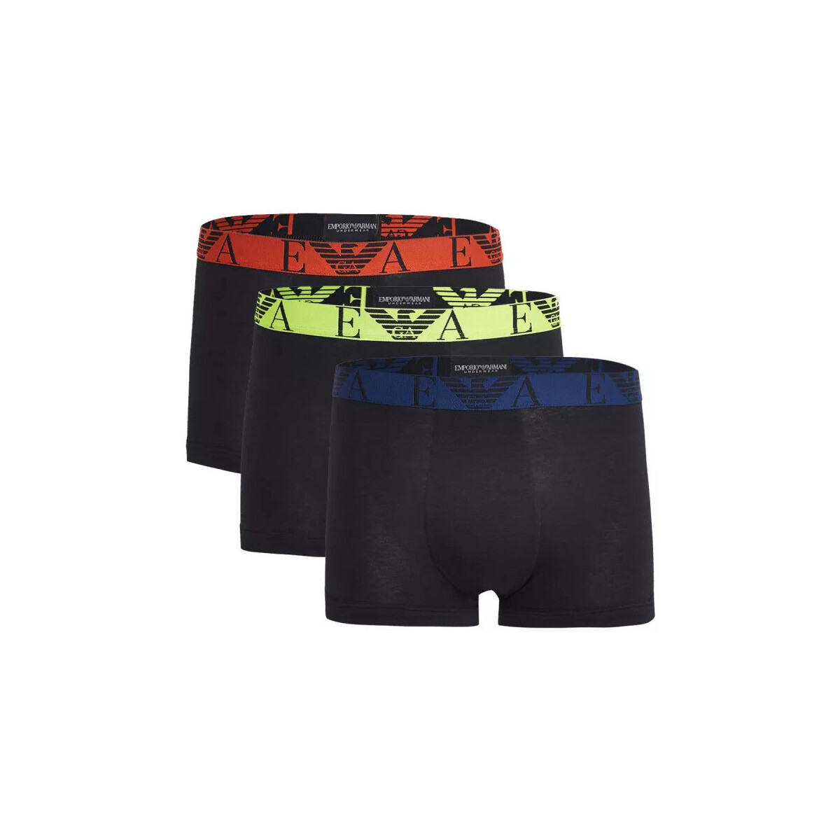 Sous-vêtements Homme Boxers Ea7 Emporio Armani Pack de 3 Noir