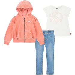 Vêtements Fille Ensembles enfant Levi's Ensemble bébé 3 pièces Orange