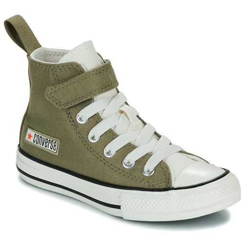 Chaussures Garçon Baskets montantes Converse CHUCK TAYLOR ALL STAR 1V Kaki / Blanc