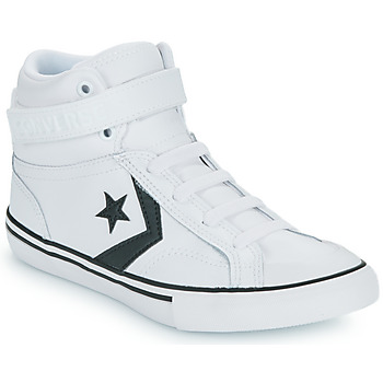 Chaussures Garçon Baskets montantes Converse PRO BLAZE STRAP LEATHER Blanc / Noir