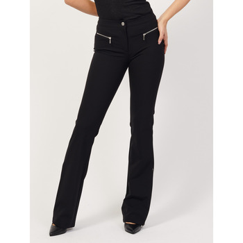 Vêtements Femme Pantalons BOSS Pantalon noir coupe slim  avec poches zippées Noir