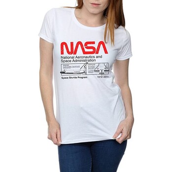 Vêtements Femme T-shirts manches longues Nasa Classic Space Shuttle Blanc