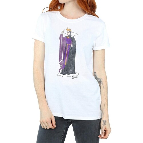 Vêtements Femme T-shirts manches longues Snow White And The Seven Dwarfs BI1627 Blanc