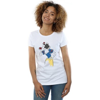 Vêtements Femme T-shirts manches longues Snow White And The Seven Dwarfs BI563 Blanc