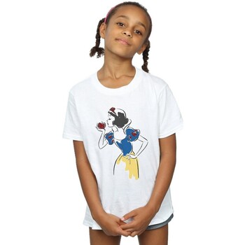 Vêtements Fille T-shirts manches longues Snow White And The Seven Dwarfs BI567 Blanc