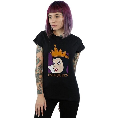 Vêtements Femme T-shirts manches longues Snow White And The Seven Dwarfs BI814 Noir