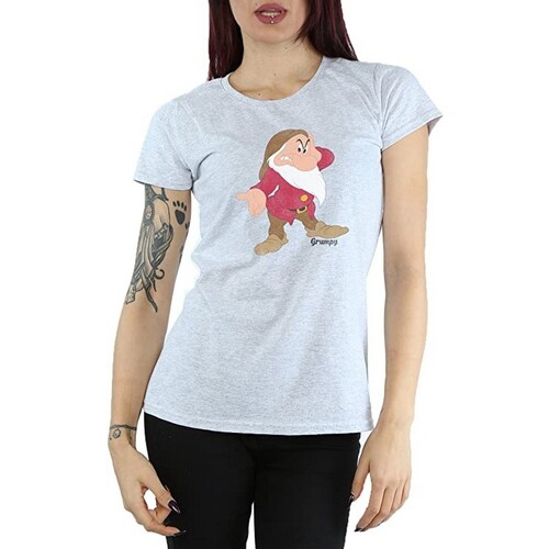 Vêtements Femme T-shirts manches longues Snow White And The Seven Dwarfs Classic Gris