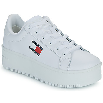 Chaussures Femme Baskets basses Tommy Jeans TJW FLATFORM ESS Blanc