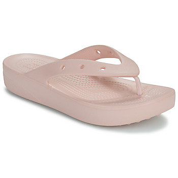 Chaussures Femme Tongs Crocs Classic Platform Flip W Rose