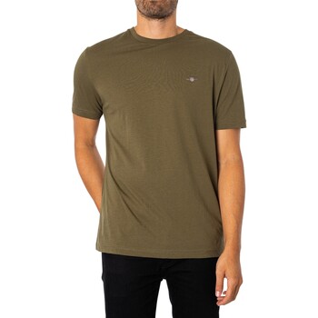 Vêtements Homme T-shirts manches courtes Gant T-shirt régulier à bouclier Vert