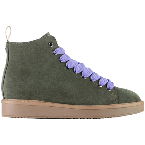 Chaussures Femme Baskets mode Panchic BASKETS ABUTINADA  P01W NUBUCK KAKI Vert