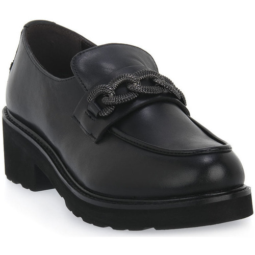 Chaussures Femme Mocassins Melluso COW NERO Noir