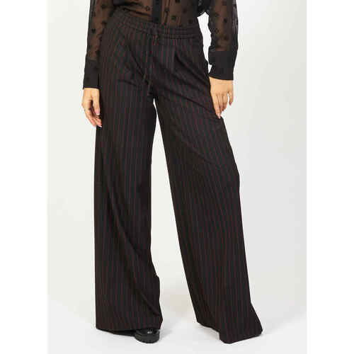 Vêtements Femme Pantalons BOSS Pantalon palazzo  avec taille élastiquée Noir