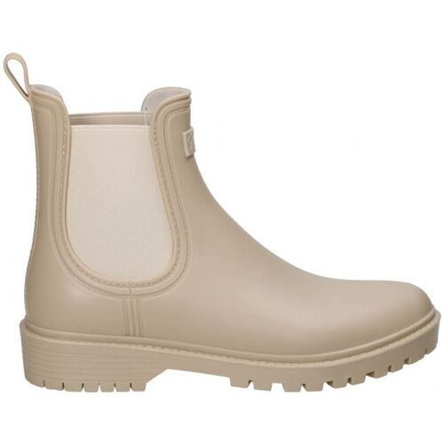 Chaussures Femme Bottes de pluie Pop Corn 1036 Beige