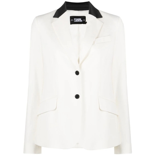 Vêtements Femme Robes courtes Karl Lagerfeld  Blanc