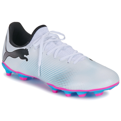 Chaussures Homme Football Puma FUTURE 7 PLAY FG/AG Blanc / Noir