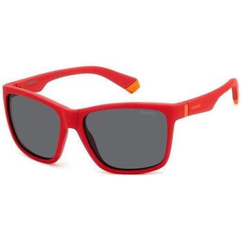 Montres & Bijoux Lunettes de soleil Polaroid PLD 8057/S Lunettes de soleil, Rouge/Gris, 50 mm Rouge