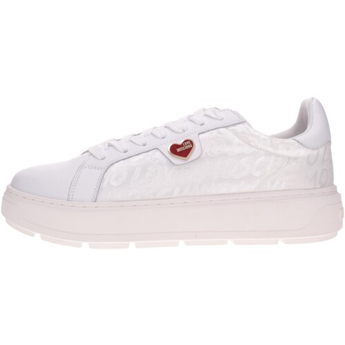 Chaussures Femme Baskets mode Love Moschino  Blanc