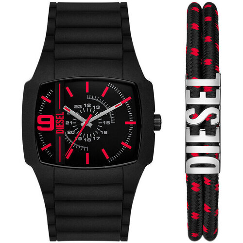 Montres & Bijoux Homme Montre Diesel Montre en silicium Noir