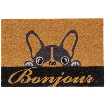 Maison & Déco Tapis Unimasa Essuie-pieds Bonjour 60 cm Beige