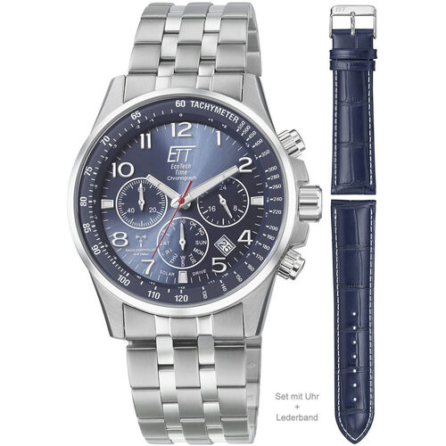 Montres & Bijoux Homme Montres Analogiques Ett Eco Tech Time Ett EGS-11613-32MS, Quartz, 43mm, 10ATM Argenté