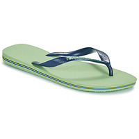 Chaussures Homme Tongs Havaianas BRASIL LOGO Vert / Marine