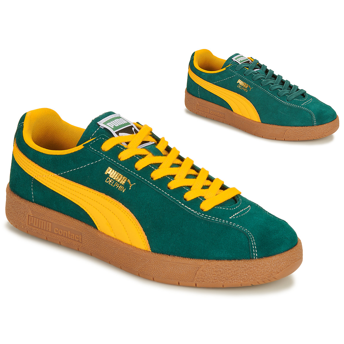 Chaussures Homme Baskets basses Puma Delphin Vert / Jaune