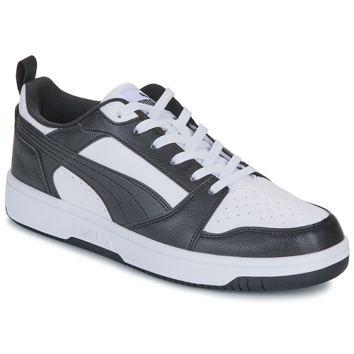 Chaussures Homme Baskets basses Puma Rebound v6 Low Noir / Blanc / Rouge