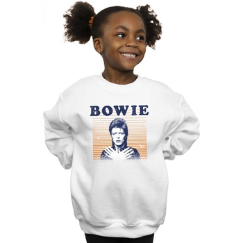 Vêtements Fille Sweats David Bowie BI14666 Blanc