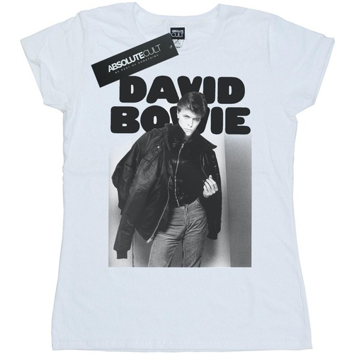 Vêtements Femme T-shirts manches longues David Bowie BI16666 Blanc