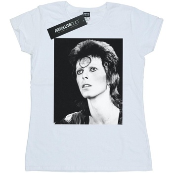 Vêtements Femme T-shirts manches longues David Bowie Looking Blanc