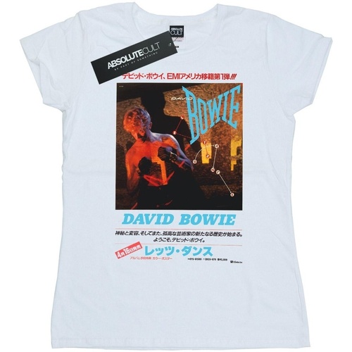 Vêtements Femme T-shirts manches longues David Bowie BI16728 Blanc