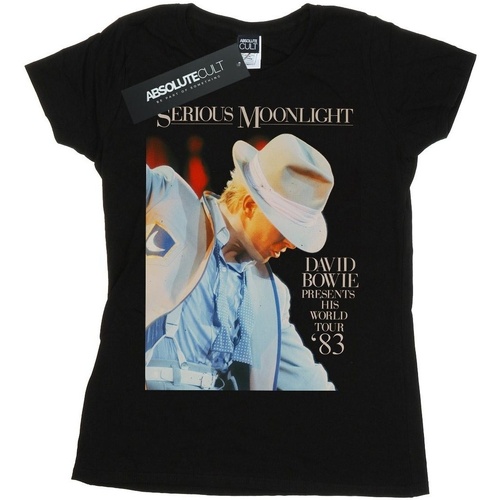 Vêtements Femme T-shirts manches longues David Bowie Serious Moonlight Noir