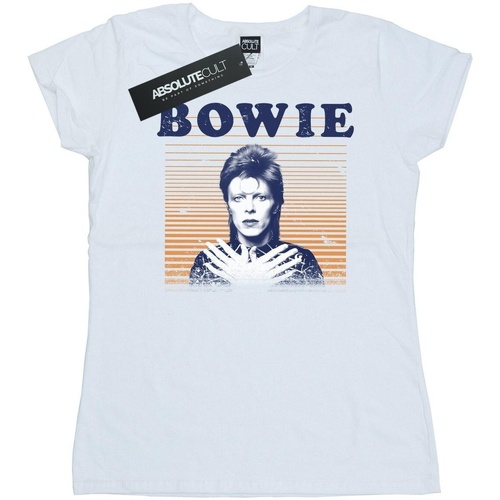 Vêtements Femme T-shirts manches longues David Bowie BI16764 Blanc