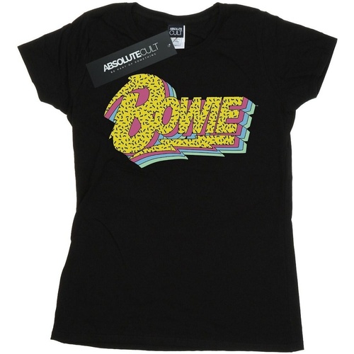 Vêtements Femme T-shirts manches longues David Bowie 90s Noir