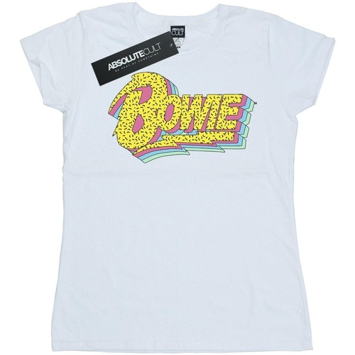 Vêtements Femme T-shirts manches longues David Bowie 90s Blanc