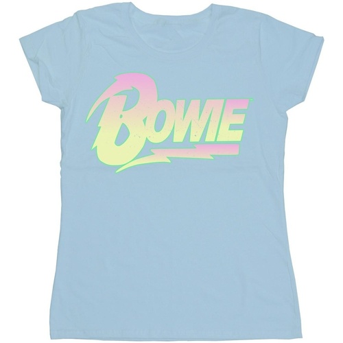 Vêtements Femme T-shirts manches longues David Bowie BI16817 Bleu