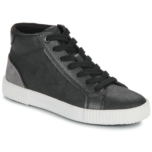 Chaussures Femme Baskets montantes Geox D BLOMIEE Noir / Gris