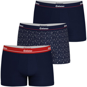 Sous-vêtements Homme Boxers Eminence Lot de 3 boxers homme Chic Edition limitée 80 ans Bleu