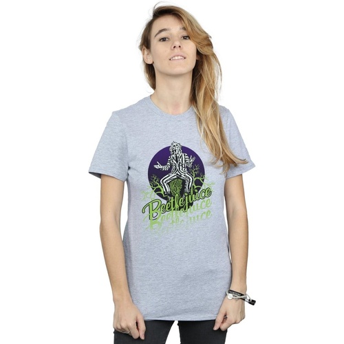 Vêtements Femme T-shirts manches longues Beetlejuice BI14429 Gris