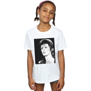 Vêtements Fille T-shirts manches longues David Bowie Looking Blanc