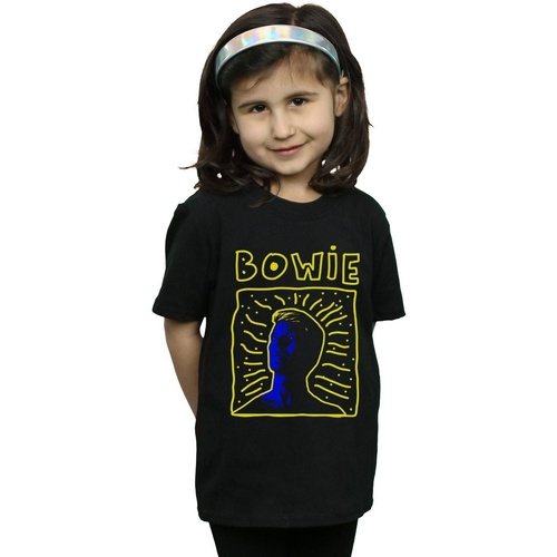 Vêtements Fille T-shirts manches longues David Bowie 90s Noir