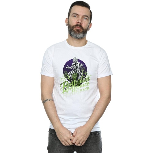 Vêtements Homme T-shirts manches longues Beetlejuice BI16067 Blanc