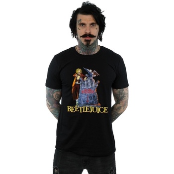 Vêtements Homme T-shirts manches longues Beetlejuice Here Lies Noir