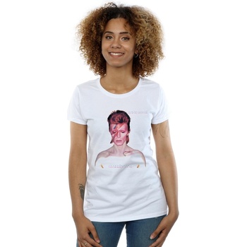 Vêtements Femme T-shirts manches longues David Bowie My Love For You Blanc